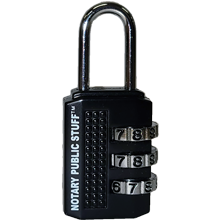 LOCK-COMB - Combination Lock for Supplies Bag - BLACK
