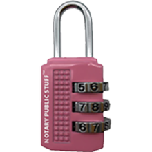 LOCK-COMB-PINK - Combination Lock for Supplies Bag - PINK