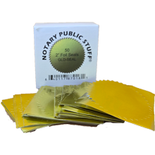 GLD-SEAL - Notary Public Stuff® Gold Seals, Box of 50