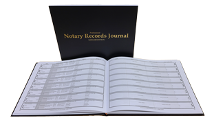 Professional Notary Records Journal. Ledger Edition (California Style)<br><b style="color:#f00;">Soft Cover</b>