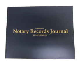 NRB-LGR - Professional Notary Records Journal. Ledger Edition (California Style)
<b style="color:#f00;">Soft Cover</b>