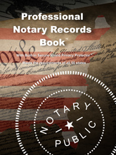 NRB-SS - Professional Notary Records Book&trade; with Secure Shield&reg; 
<b style="color:#f00;">Soft Cover</b>